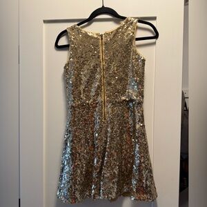 Gold Sequin Dress / Girls Size 10